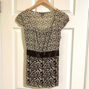 Woman’s Blouse Cap Sleeve Silk Tie Sz S